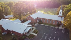 A view of the church from above.